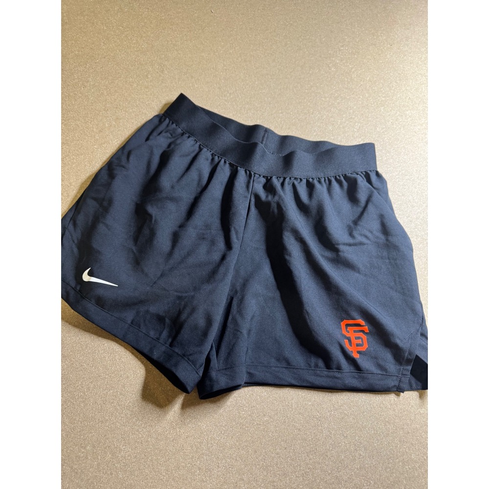 Nike Dri-FIT San Francisco Giants Shorts Womens Small Black MLB SF Athletic